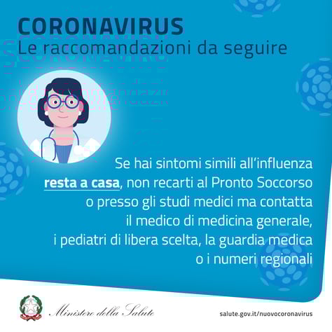 Coronavirus: raccomandazioni 